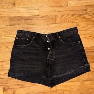 Zara Black Jean Shorts